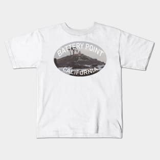 Battery Point Lighthouse Crescent City California Kids T-Shirt